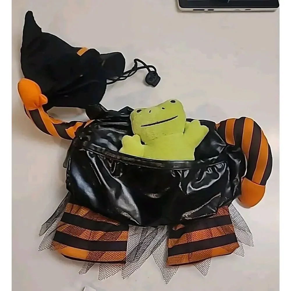 PET Halloween Costume Witch With Removable PET FROG Size medium NEW
